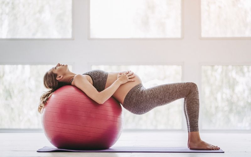 Long Stretch Series with a Ball on the Reformer